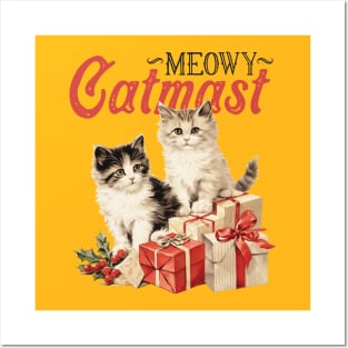 Meowy Christmas Posters and Art